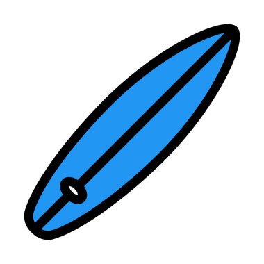 Sörf tahtası su sporları illüstrasyon vektör 