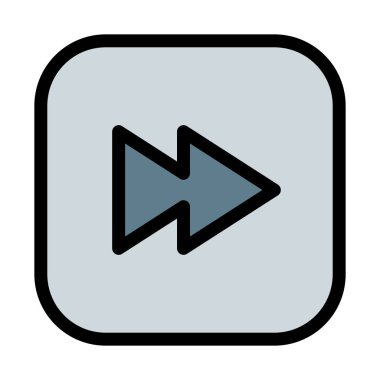 Hızlı İleri düğmesi basit vektör çizim