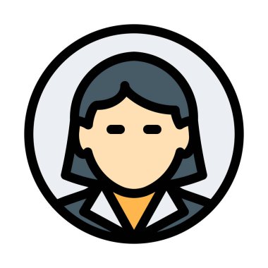 işkadını basit vektör çizim