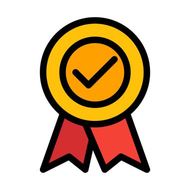 Kalite doğrulanmadı rozet vektör çizim beyaz arka plan üzerinde