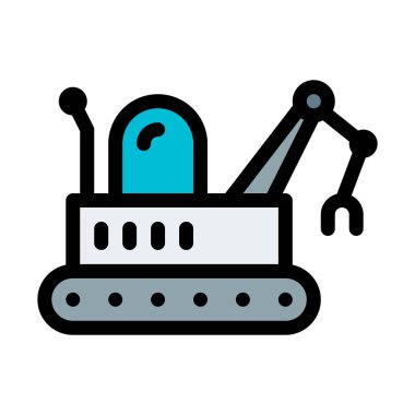 Robot vinç, vektör çizim