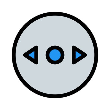 Sol ve sağ yön, basit soyut vektör çizim 