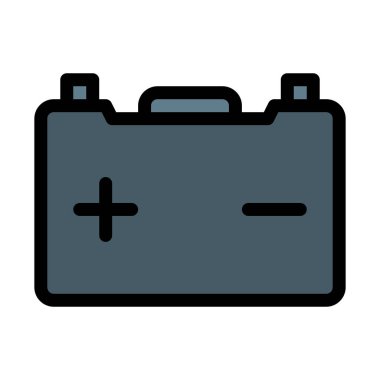 Araba pil şarj vektör çizim 