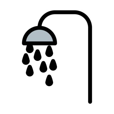 Kafa duş sağanak, basit soyut vektör çizim 