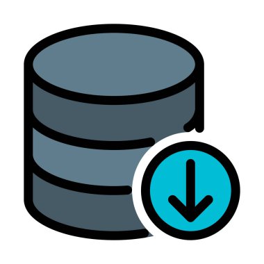 Veritabanı depolama basit vektör çizim indir