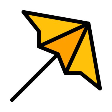 Tente katlanabilir şemsiye, vektör çizim