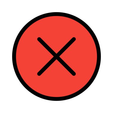 Hata veya Stop vektör çizim beyaz arka plan üzerinde