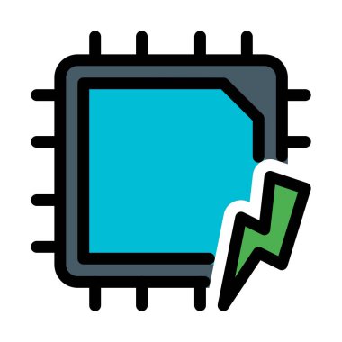 CPU güç kullanımı basit vektör çizim