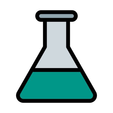 Konik Test Flusk vektör çizim 