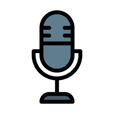 Vektör çizim Yayıncılığı vintage mic