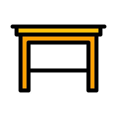 Merkezi sehpa vektör çizim 