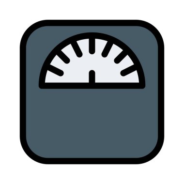 Ağırlık terazi makine vektör çizim 