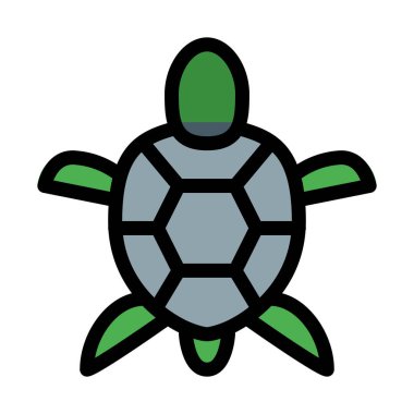 Kaplumbağa veya kaplumbağa vektör çizim 