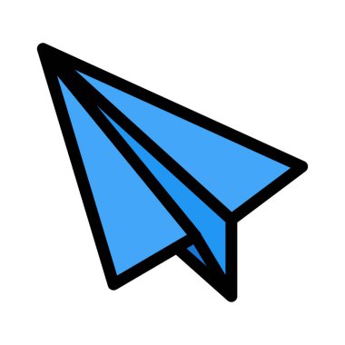 Kağıt uçak oyuncak vektör çizim