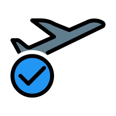 Uçak hedef kalkış, vektör çizim