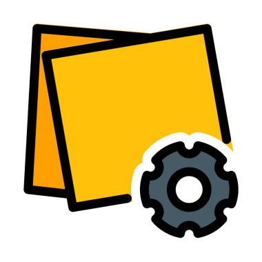 Yapışkan notlar ayarları, basit simgesi