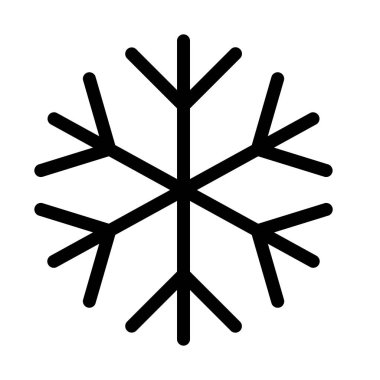 Kar tanesi Frost hava, vektör çizim