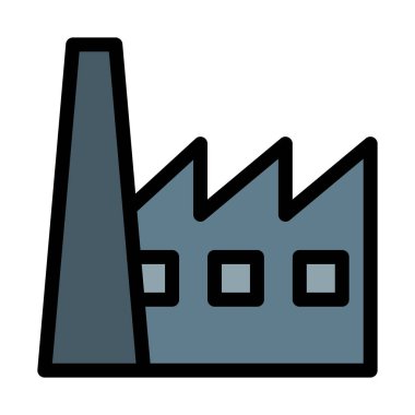 Beyaz arka plan üzerinde izole Mill üretim tesisimiz