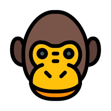 Maymun ya da maymun vektör çizim