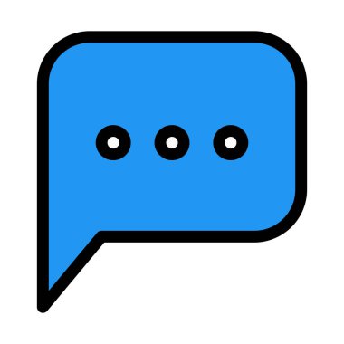 Mobil ileti simgesi vektör çizim beyaz arka plan üzerinde