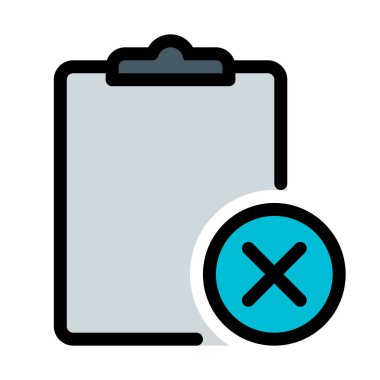 Beyaz arka plan üzerine açık görev Not defteri vektör çizim