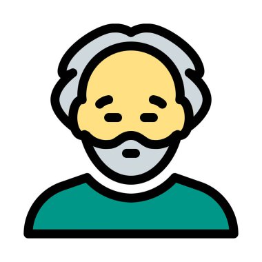 Sakallı yaşlı adam.