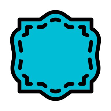 Tasarımcı klasik çerçeve basit vektör simgesi