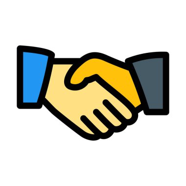 El sıkışma işareti, vektör çizim