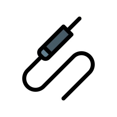 Kablolu ses hattı, basit soyut vektör çizim 