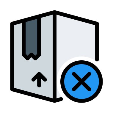 Ürün sevk irsaliyesi basit vektör çizim iptal