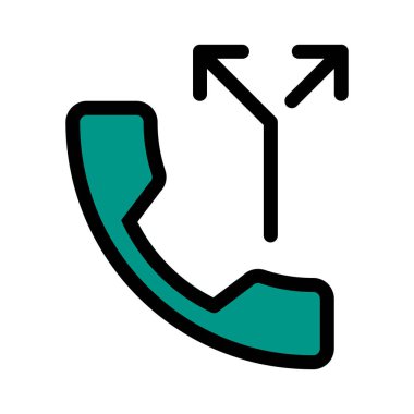 Split telefon vektör çizim 