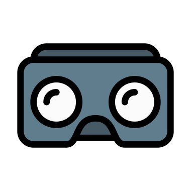 Sanal gerçeklik dişli vektör çizim