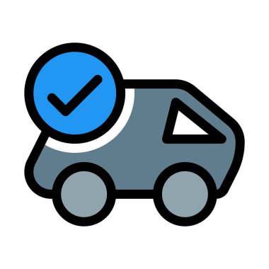 Paketi teslim başarılı, vektör çizim