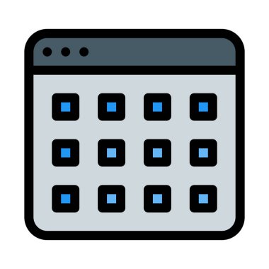 Küçük Döşeme görünümü, basit soyut vektör çizim 