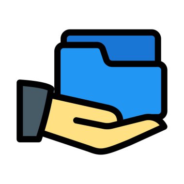 Kök klasörü, basit soyut vektör çizim paylaşmak 