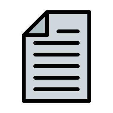 Belge dosya formatı vektör çizim beyaz arka plan üzerinde