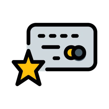 Favori kart, vektör çizim