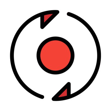 Çift Kişilik döndürme oklarını beyaz arka plan üzerinde izole