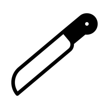 Şef bıçak vektör çizim beyaz arka plan üzerinde