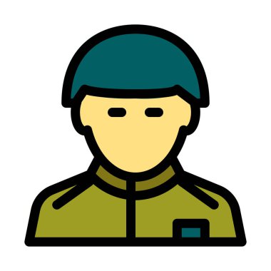 Ordu askeri memur bey, vektör çizim