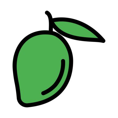 Beyaz arka plan üzerinde izole yaz meyve Mango