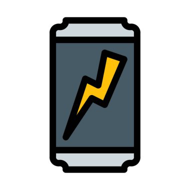 Enerji içeceği beyaz arka plan üzerinde illüstrasyon vektör