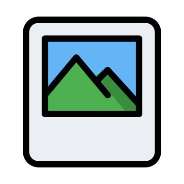 Anlık fotoğraf çerçevesi vektör çizim