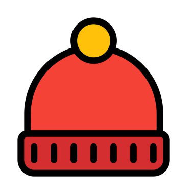 Kış Beanie Cap, vektör çizim