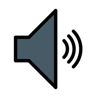 Max hoparlör ses beyaz arka plan üzerinde izole