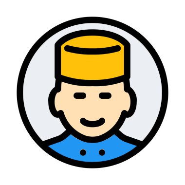 Belboy vektör çizim beyaz arka plan üzerinde