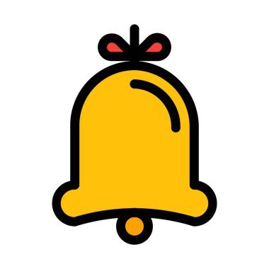 Paskalya çan basit vektör çizim dekore edilmiştir.