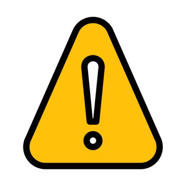 Dikkat uyarı işareti illüstrasyon vektör 