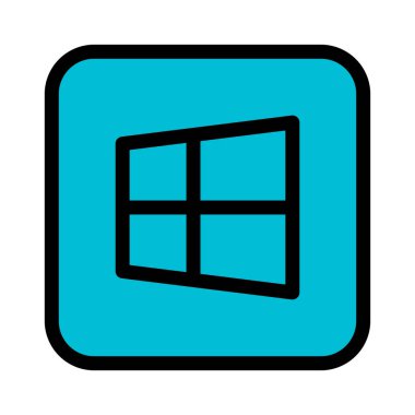 Windows Başlat menüsü vektör çizim 