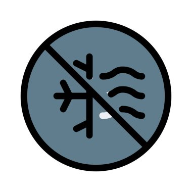 Dondurma teknolojisi illüstrasyon işareti vektör